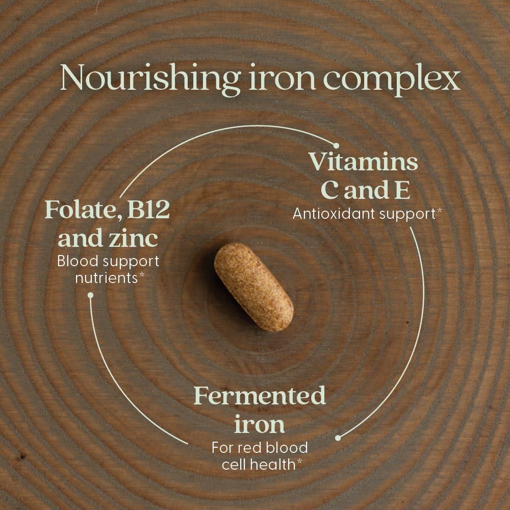 New Chapter Iron fermentation process close-up emphasizes whole-food fermentation.