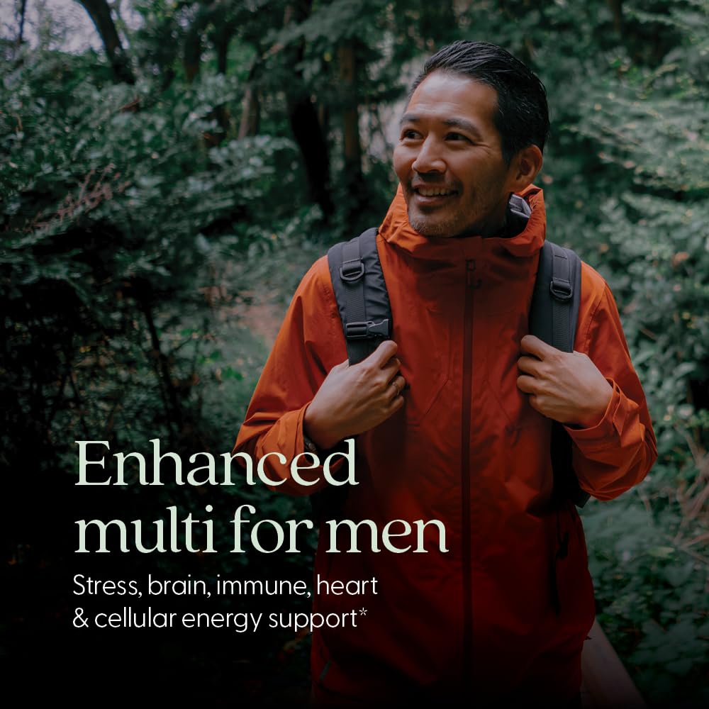 New Chapter Men’s Multivitamin Advanced Formula tablets closeup for easy daily use