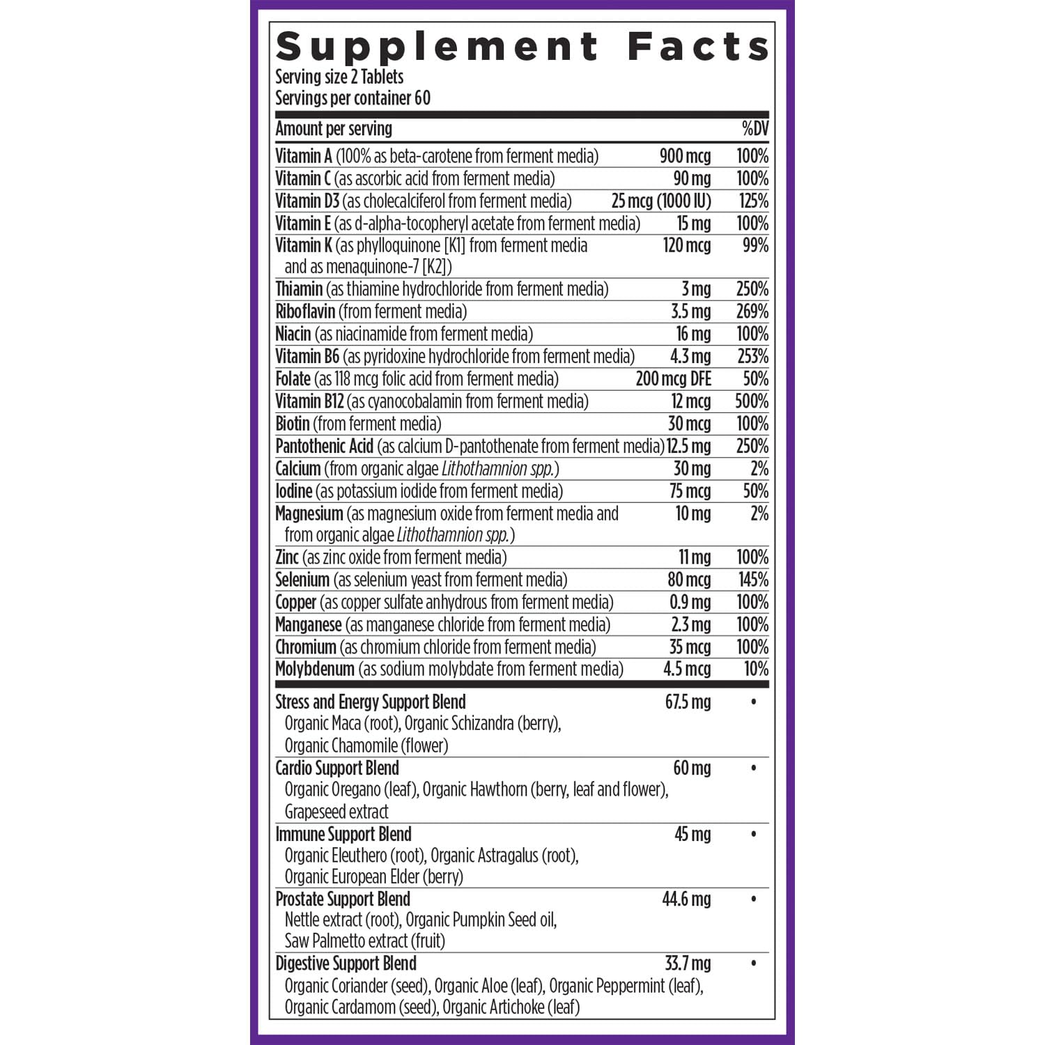 New Chapter Non-GMO certification seal underscoring purity and safety