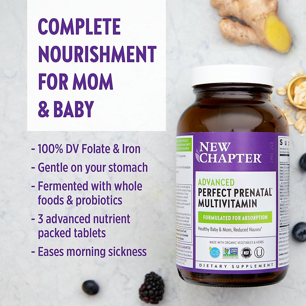 New Chapter Perfect Prenatal capsules ready for daily routine