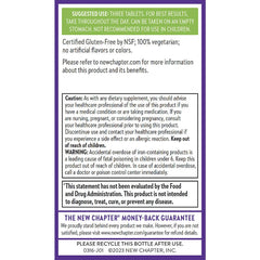 New Chapter Perfect Prenatal label shows non-GMO and whole-food sourcing in action