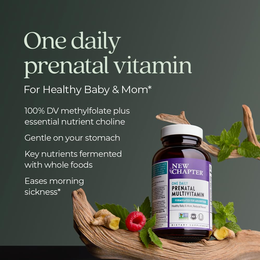 New Chapter Prenatal fermented nutrients emphasize food-like nutrients for absorption