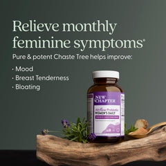 New Chapter Chaste Tree extract signals herbal hormone balance support.