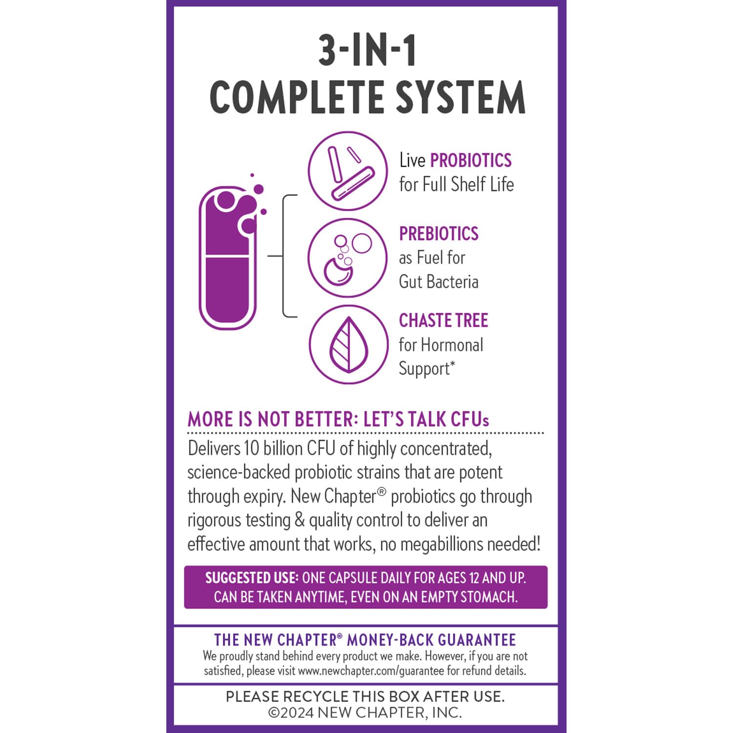 New Chapter gluten-free and non-GMO verification emphasizes purity.