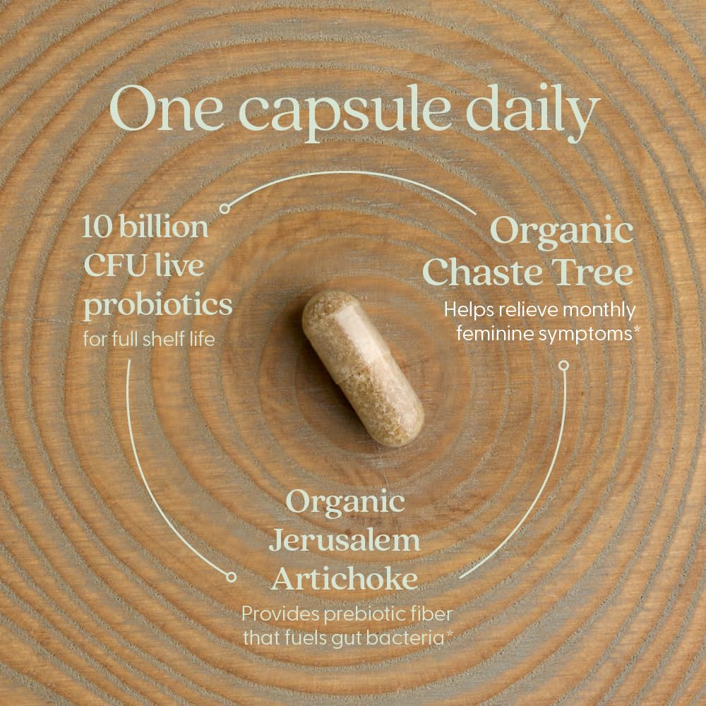New Chapter with prebiotic fuel supports natural gut bacteria daily.