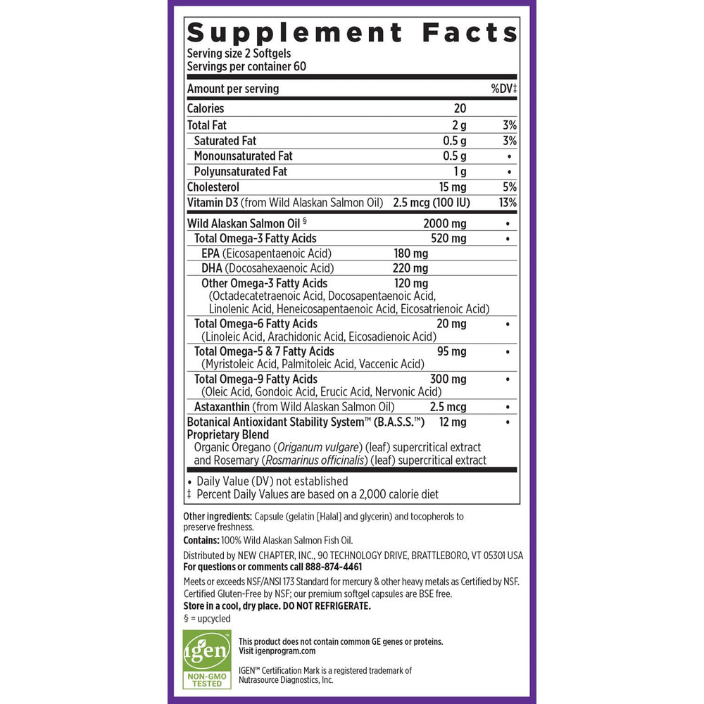 New Chapter Wholemega vitamin D3 capsule adds daily vitality support