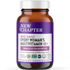 New Chapter Women's Multivitamin 40+ bottle front for daily energy and vitality