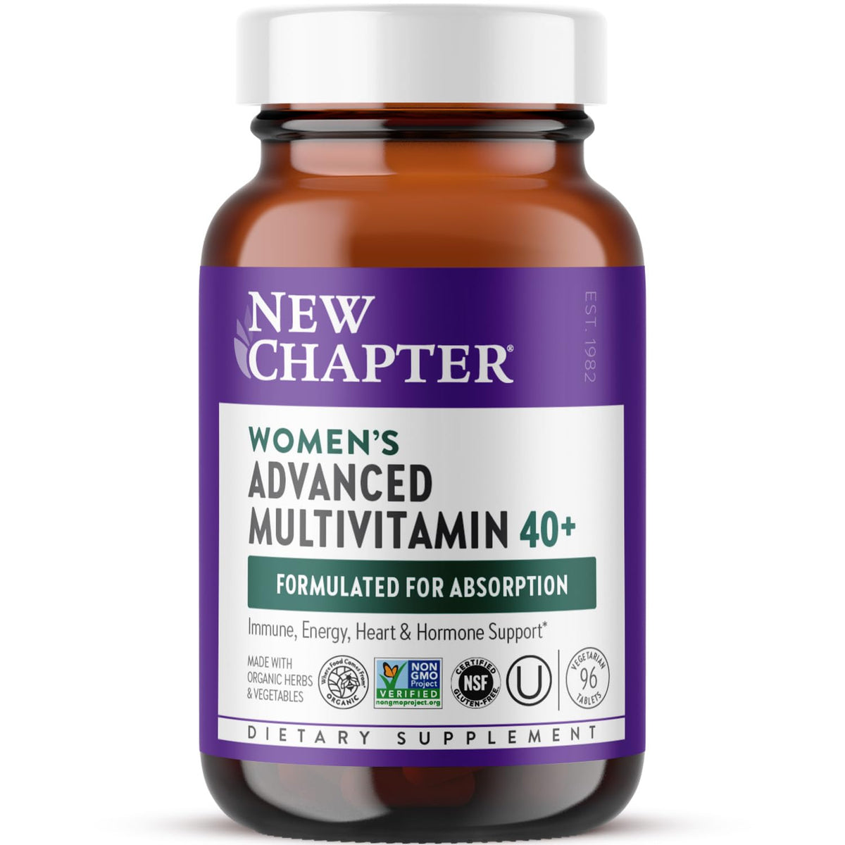 New Chapter Women's Multivitamin 40+ bottle front for everyday vitality