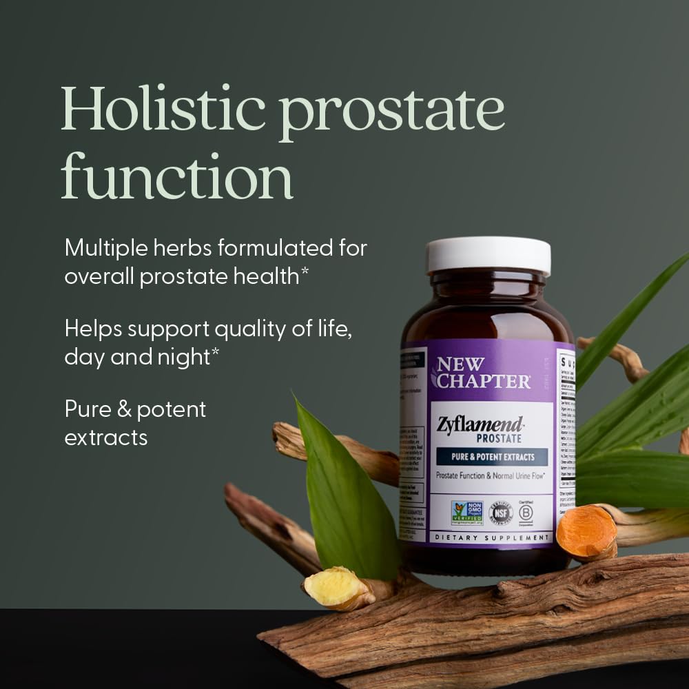 New Chapter Zyflamend Prostate herbal blend with turmeric, green tea, and rosemary