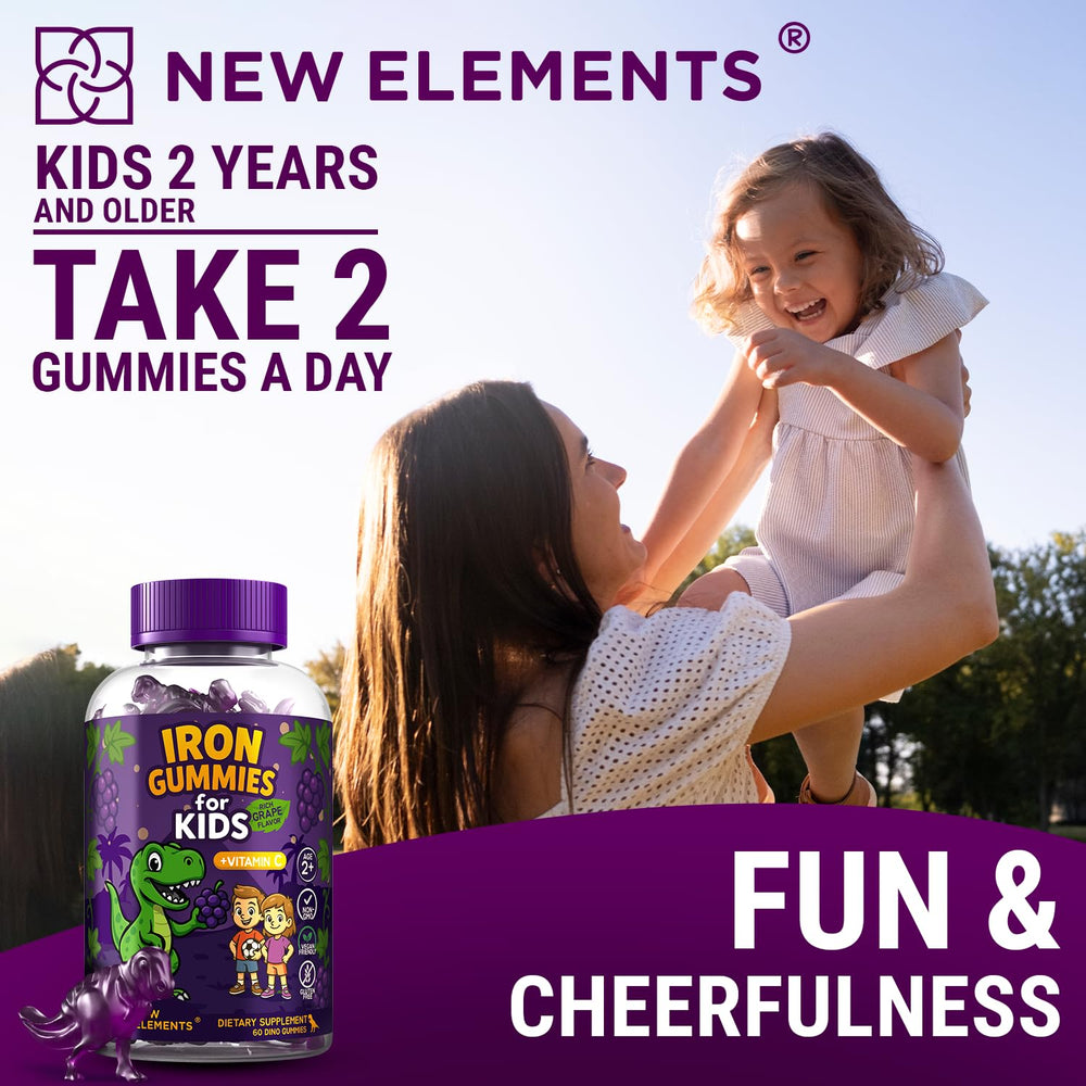 Kid-friendly dosage and grape scent card with colorfully designed pack.