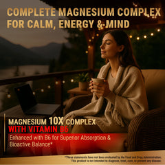 New Elements Magnesium 10X Complex bottle cap and label detail close-up.