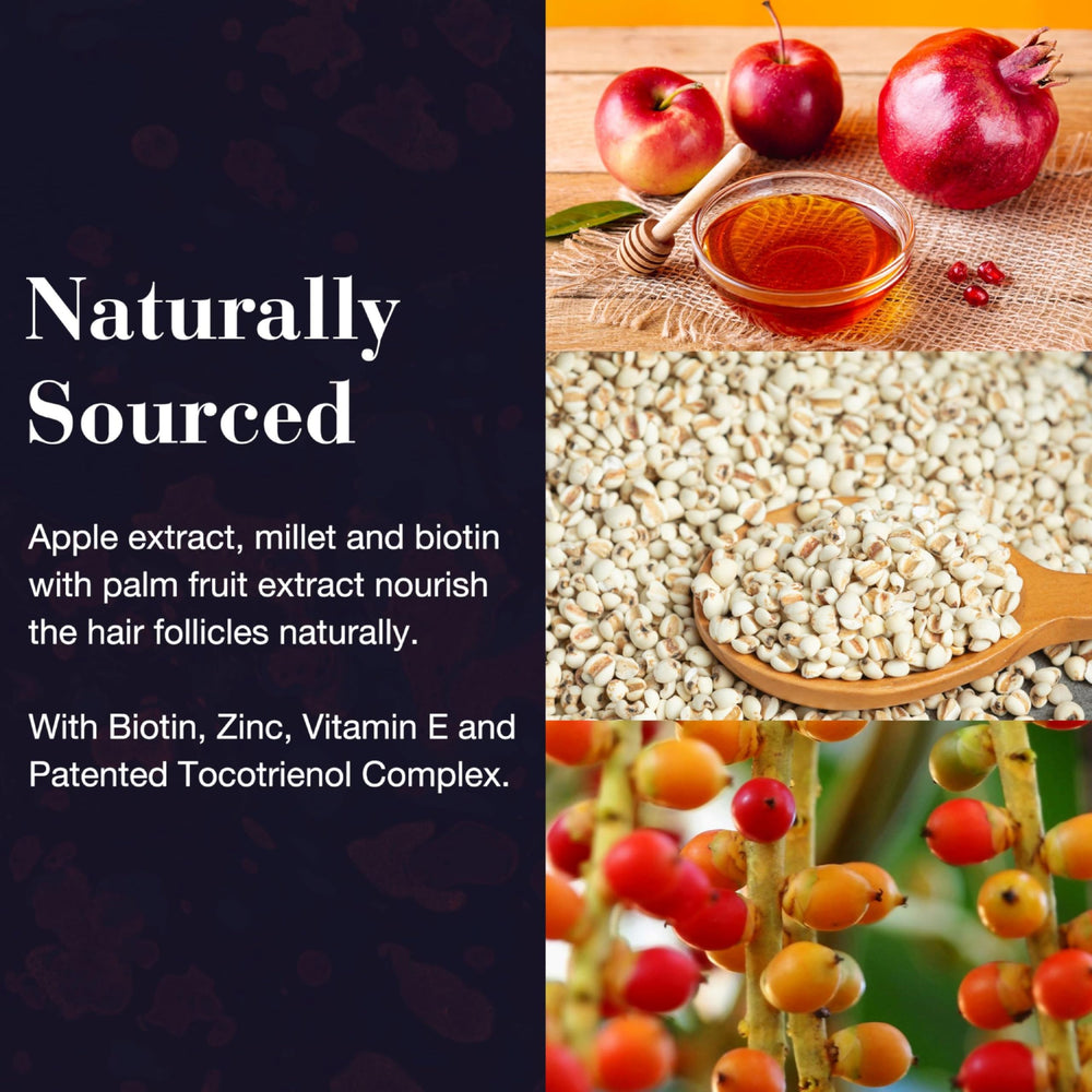 New Nordic Hair GRO capsules closeup for natural nourishment.