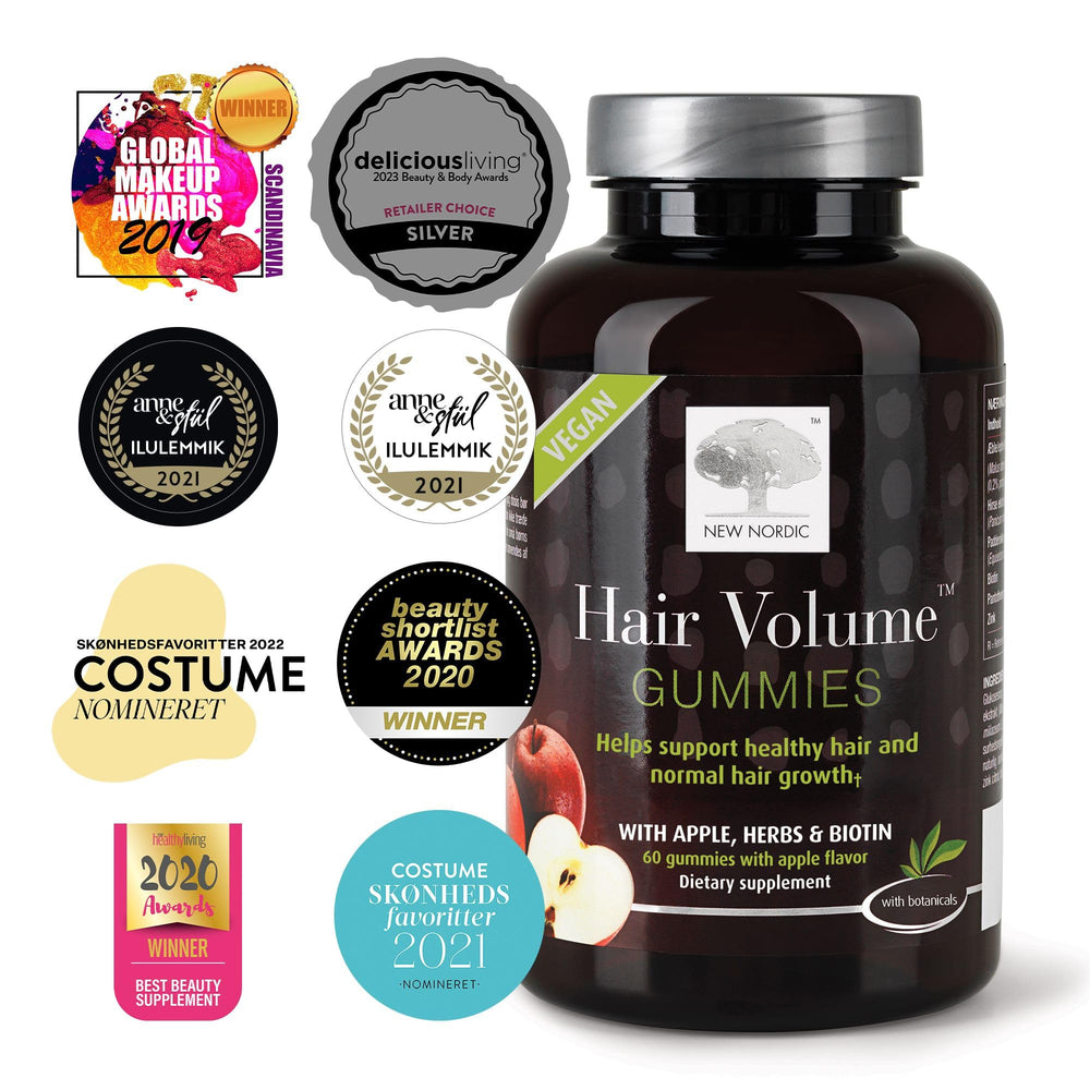 NEW NORDIC packaging highlights vegan ingredients and clean labeling for hair care.