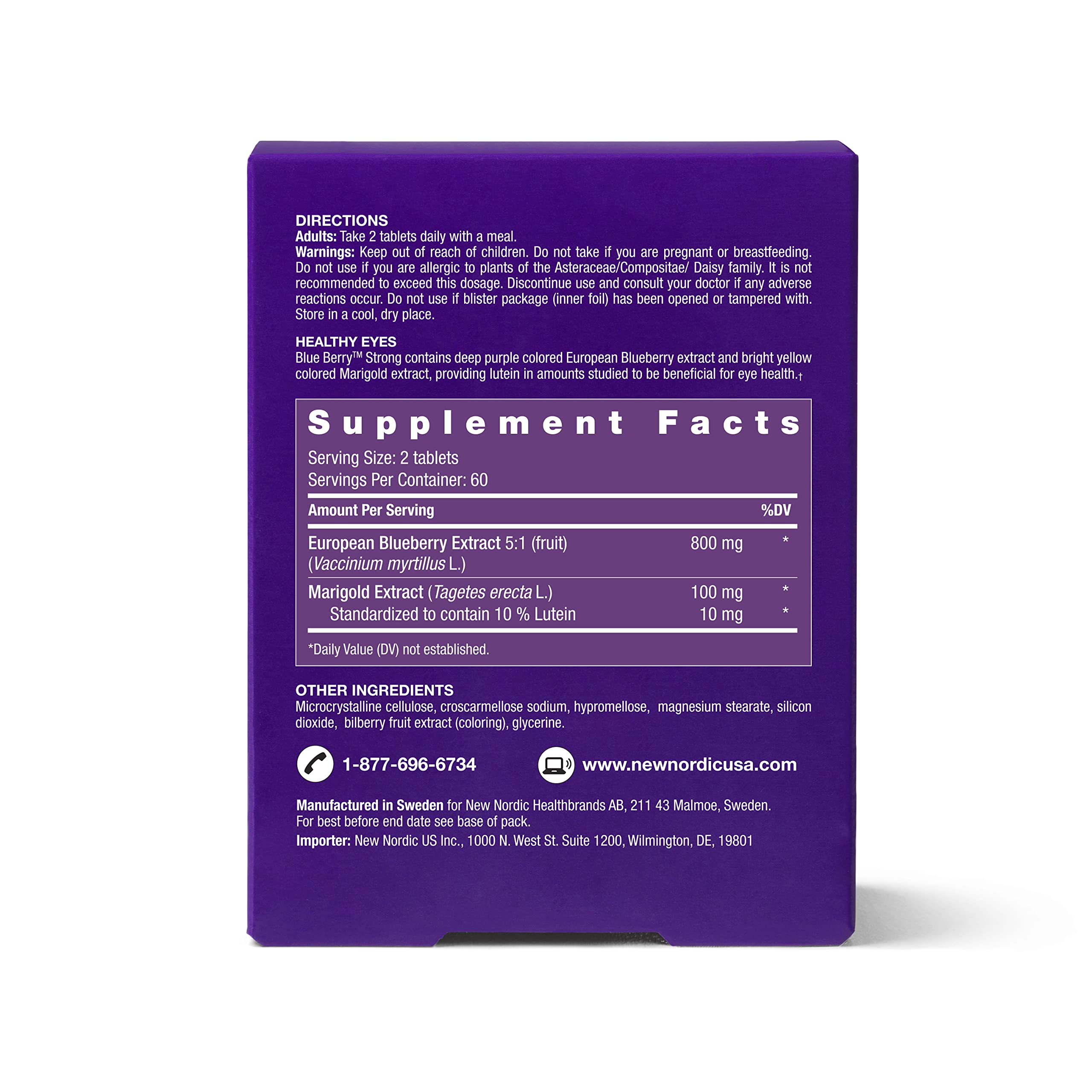 New Nordic macular pigment support highlights potential visual benefits.