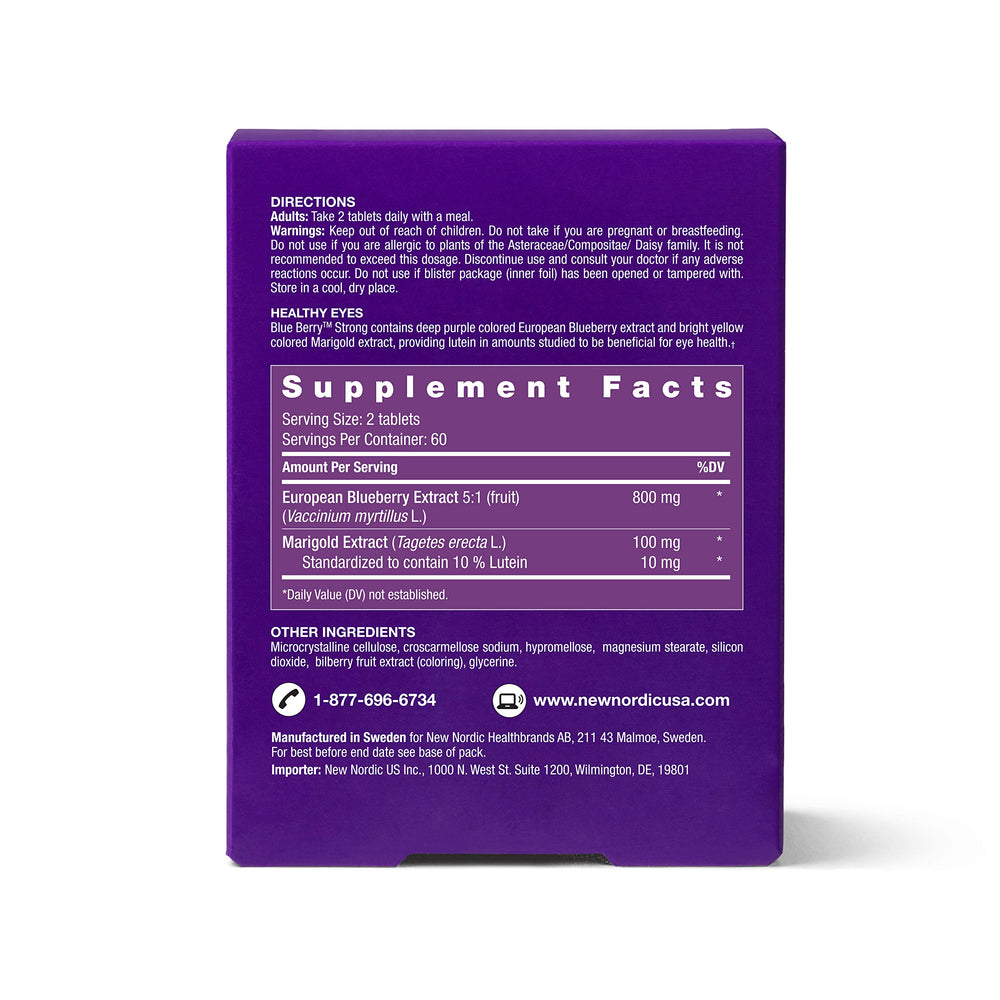 New Nordic macular pigment support highlights potential visual benefits.