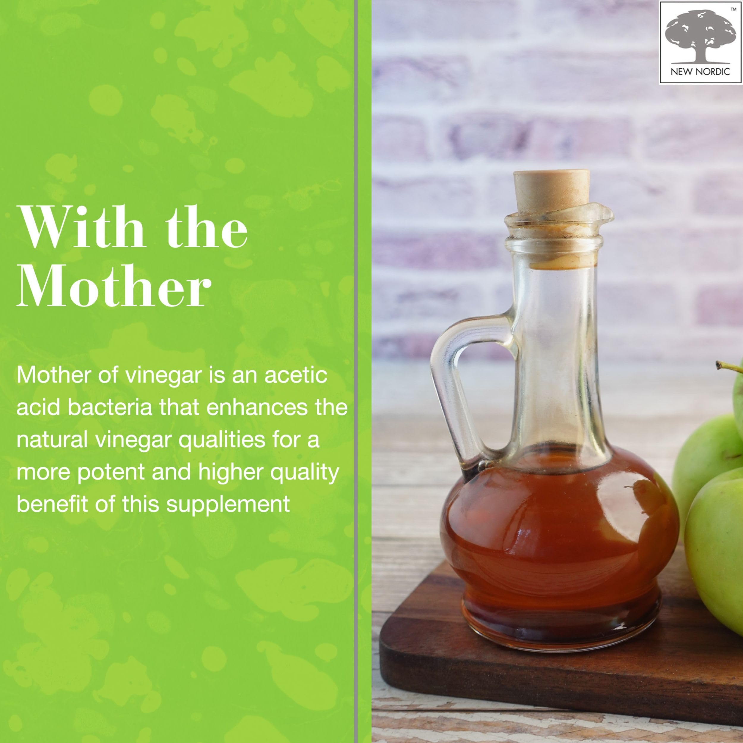 NEW NORDIC no sugar apple flavor supports a tasty daily intake.