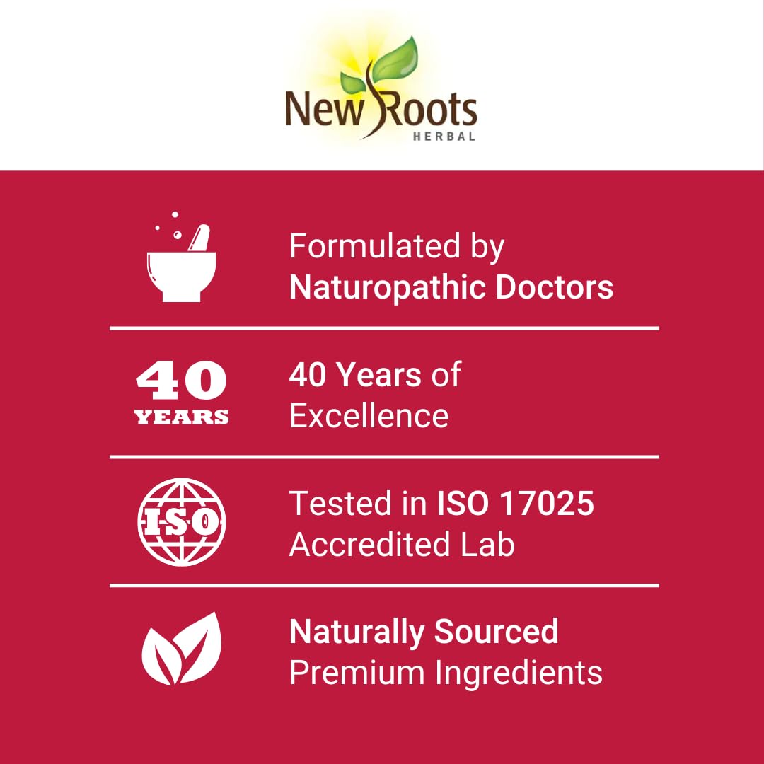 New Roots Herbal bottle shown during a daily wellness routine.