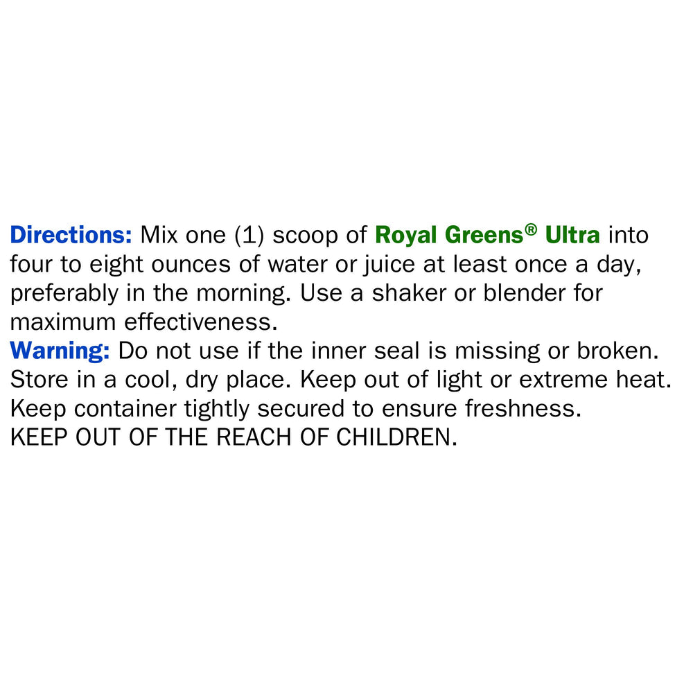 New Vitality Royal Greens wheat-grass focuses on natural energy support