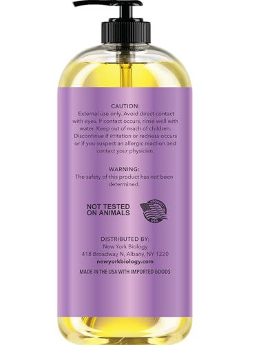 New York Biology massage oil texture close-up highlights smooth, hydrating skin after use.