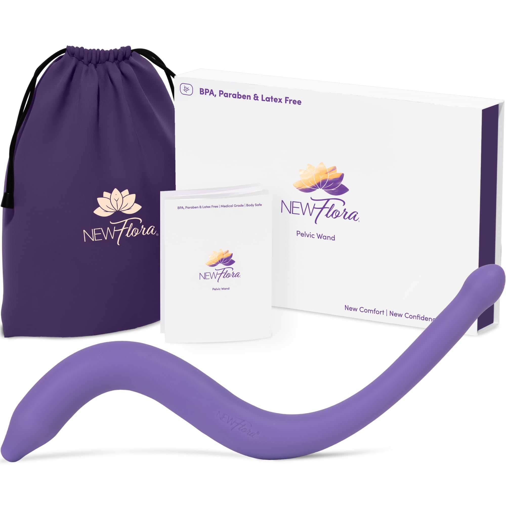 NewFlora Pelvic Wand dual-end design for versatile pelvic massage at home