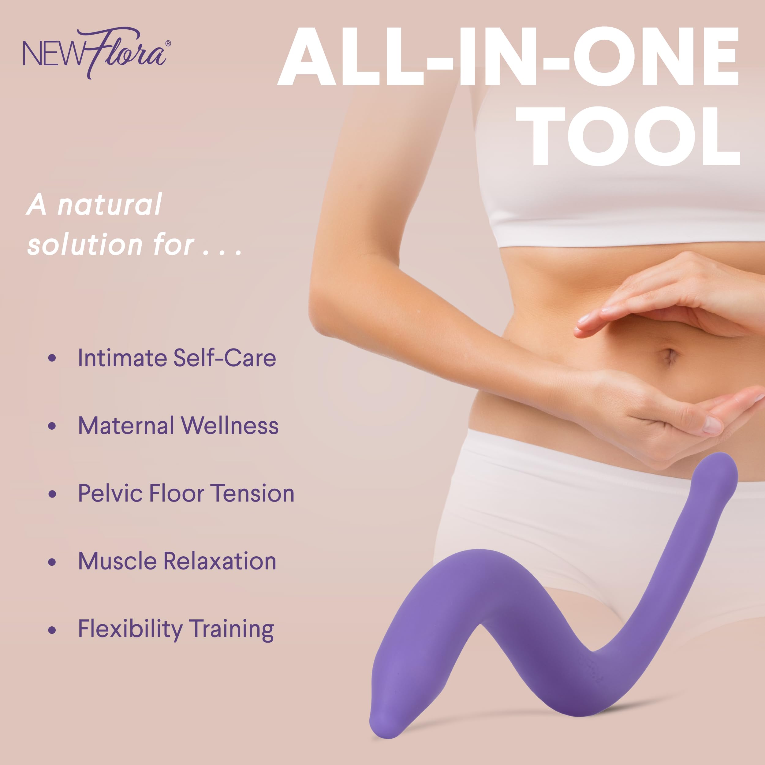 NewFlora Pelvic Wand with guided-support resources to enhance your routine