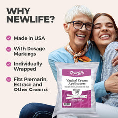 NewLife Naturals – aplicadores envueltos individualmente para mayor higiene.