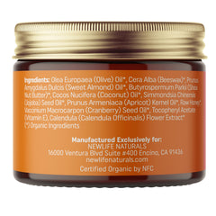 NewLife Naturals calendula flower extract shown as natural soothing ingredient.