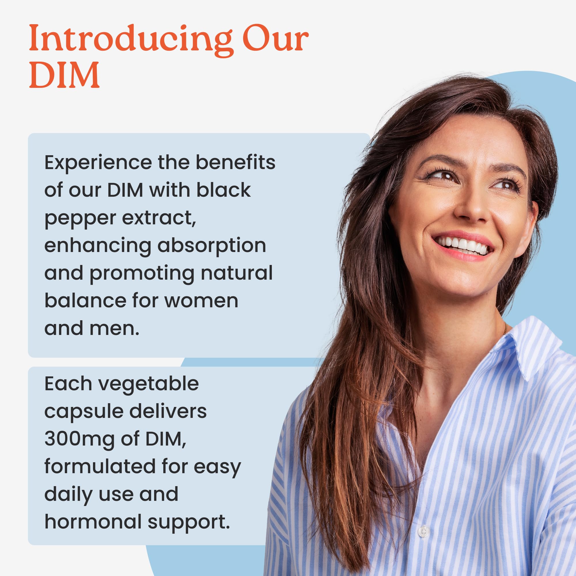 NewLife Naturals DIM label highlights cruciferous-derived formula and ingredients.