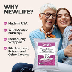 NewLife Naturals individually wrapped applicator ensures sterile use.