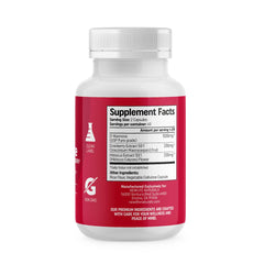 NewLife Naturals D-Mannose capsules bottle label showing cranberry and hibiscus.