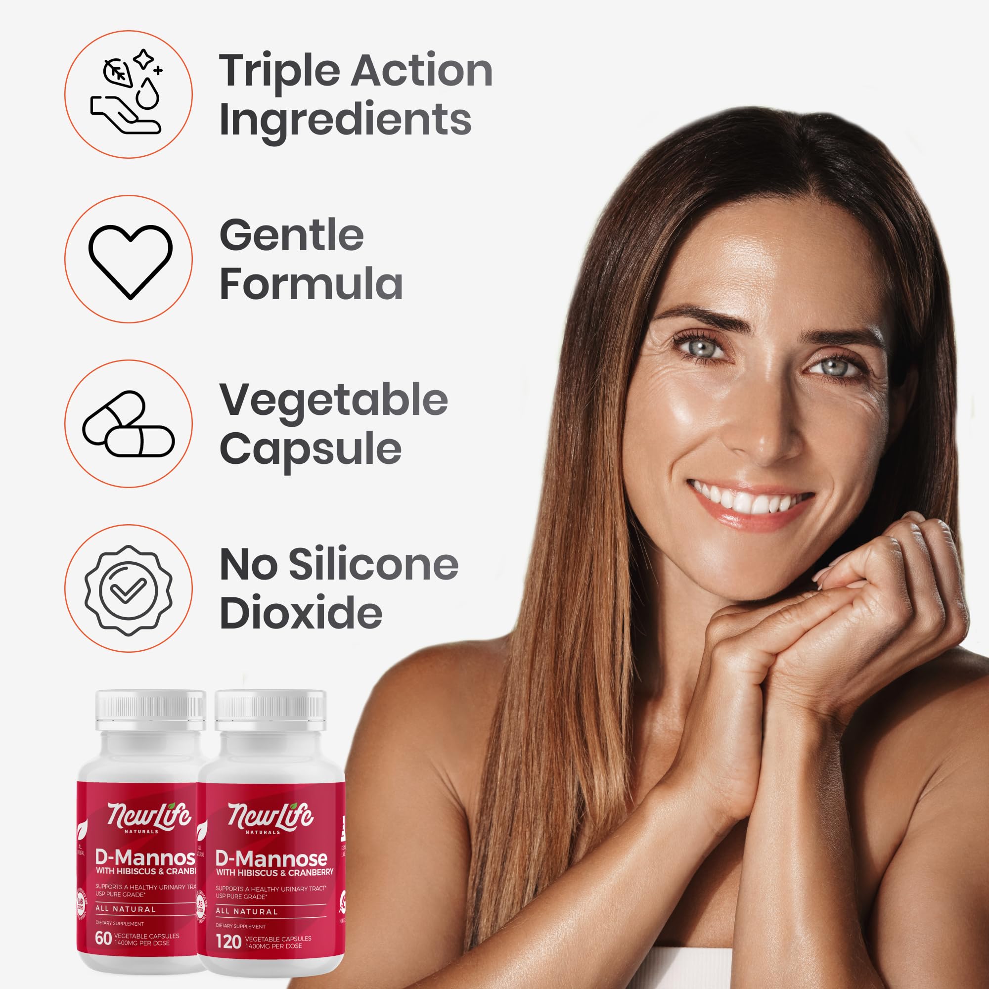 NewLife Naturals veggie capsules pack shown for daily use.