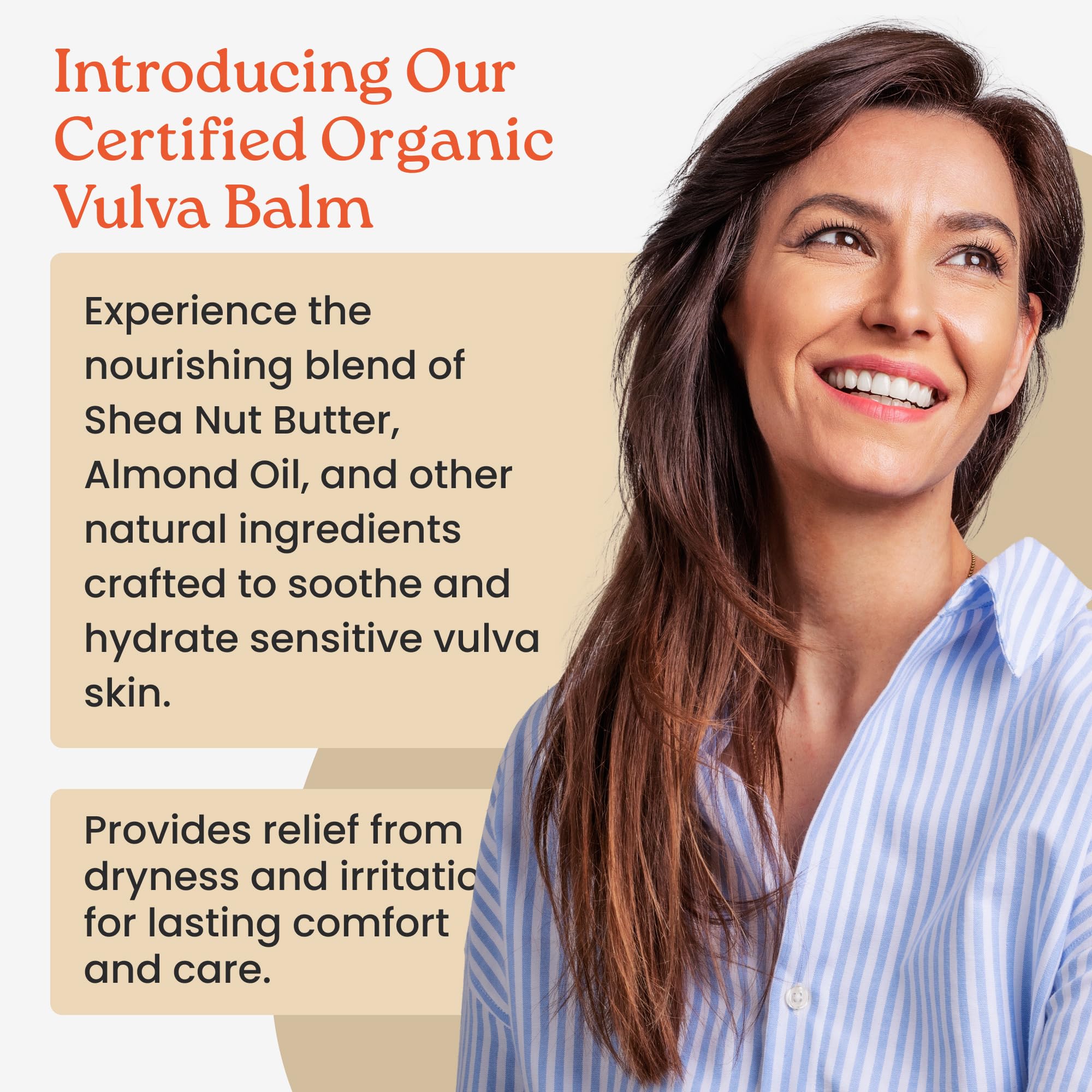 Creamy balm texture being scooped for easy application by hand.