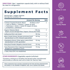 NewRhythm probiotic capsules with prebiotics for digestive comfort