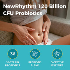 NewRhythm Probiotics 36 strains capsules for broad digestive support