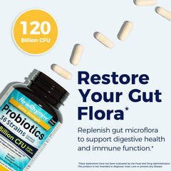 NewRhythm Probiotics 36 strains label highlights diverse gut bacteria support.