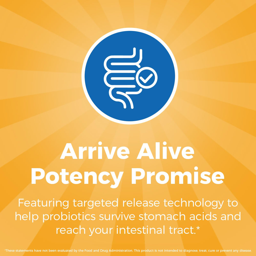 NewRhythm Probiotics non-GMO and gluten-free badge signals clean formulation.