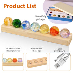 NewRiu colorful chakra balls set enhances mindful practice and home decor
