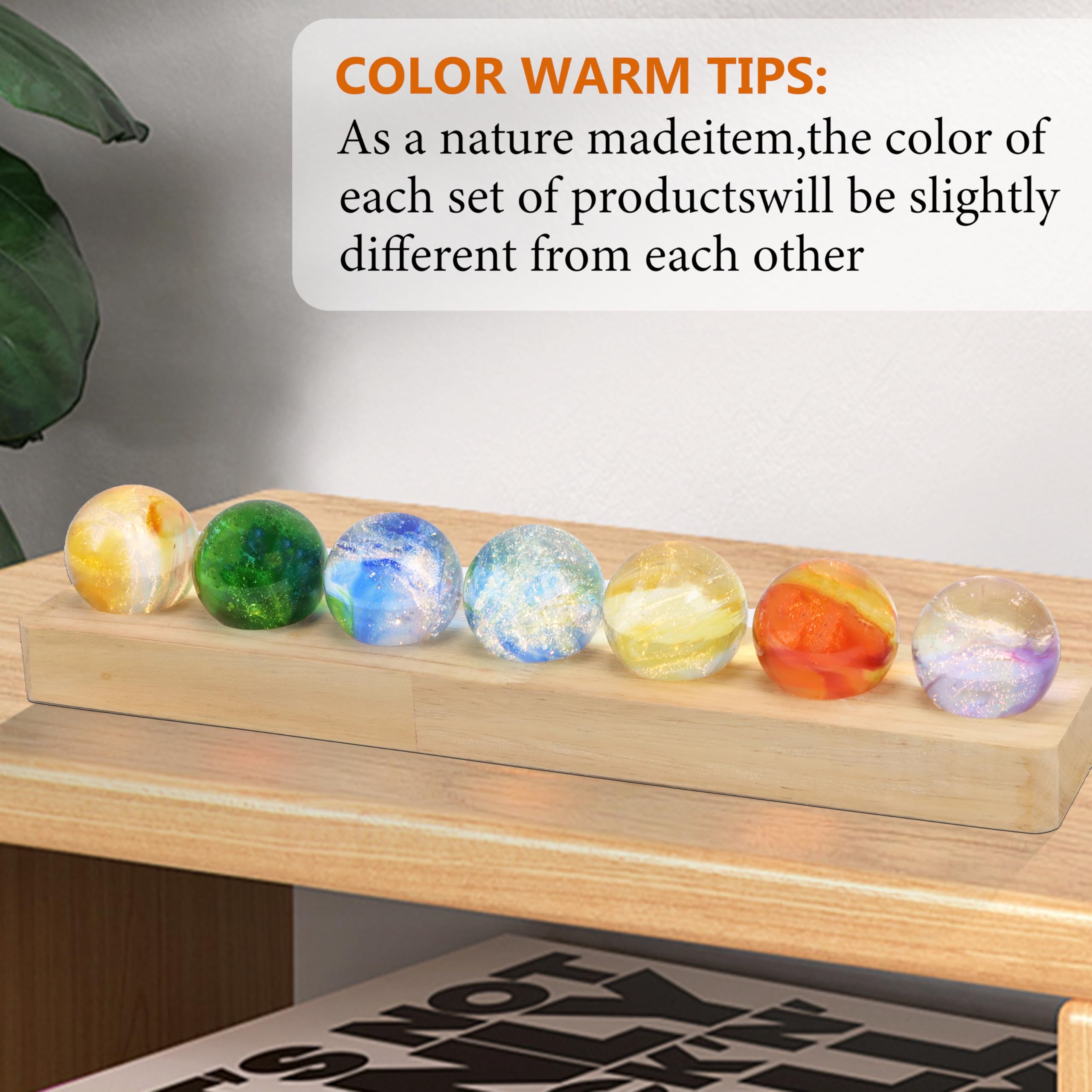 NewRiu healing spheres bring color and ambient light to any room