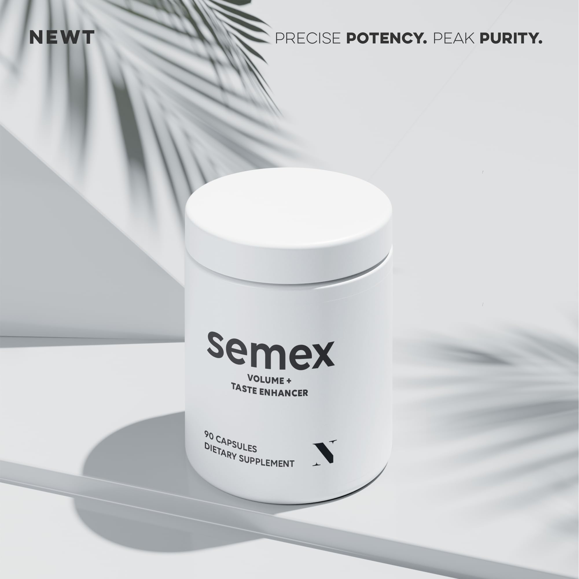 Capsules on-the-go use by a user incorporating Semex into daily routine