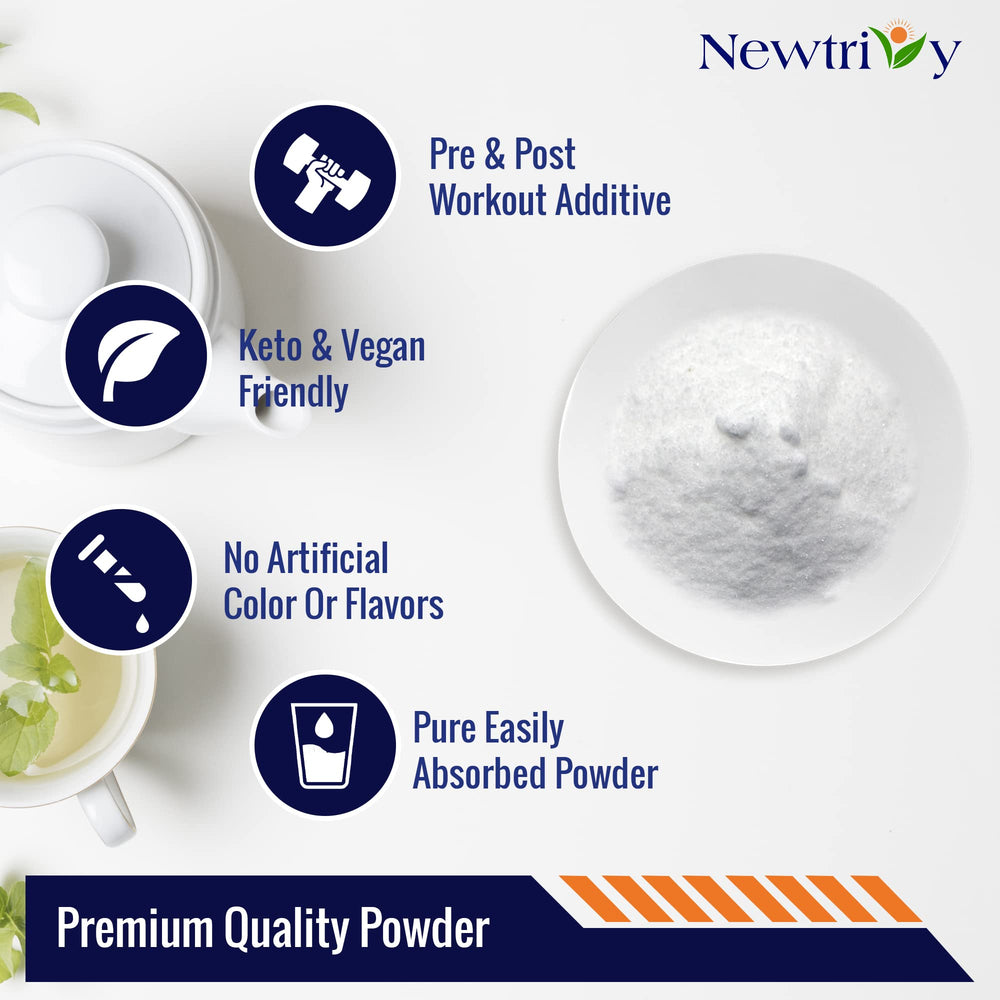 Newtrivy creatine monohydrate dissolves quickly in water or shakes.