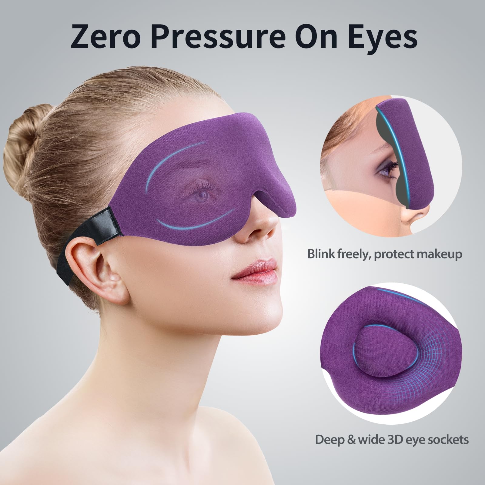 NEWVANGA Sleep Mask lightweight materials ideal for travel and daily use
