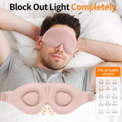 NEWVANGA Sleep Mask eye sockets reduce smudging and support comfortable blinking