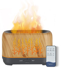 NEWYID essential oil diffuser with flame effect enhances ambience and fragrance.