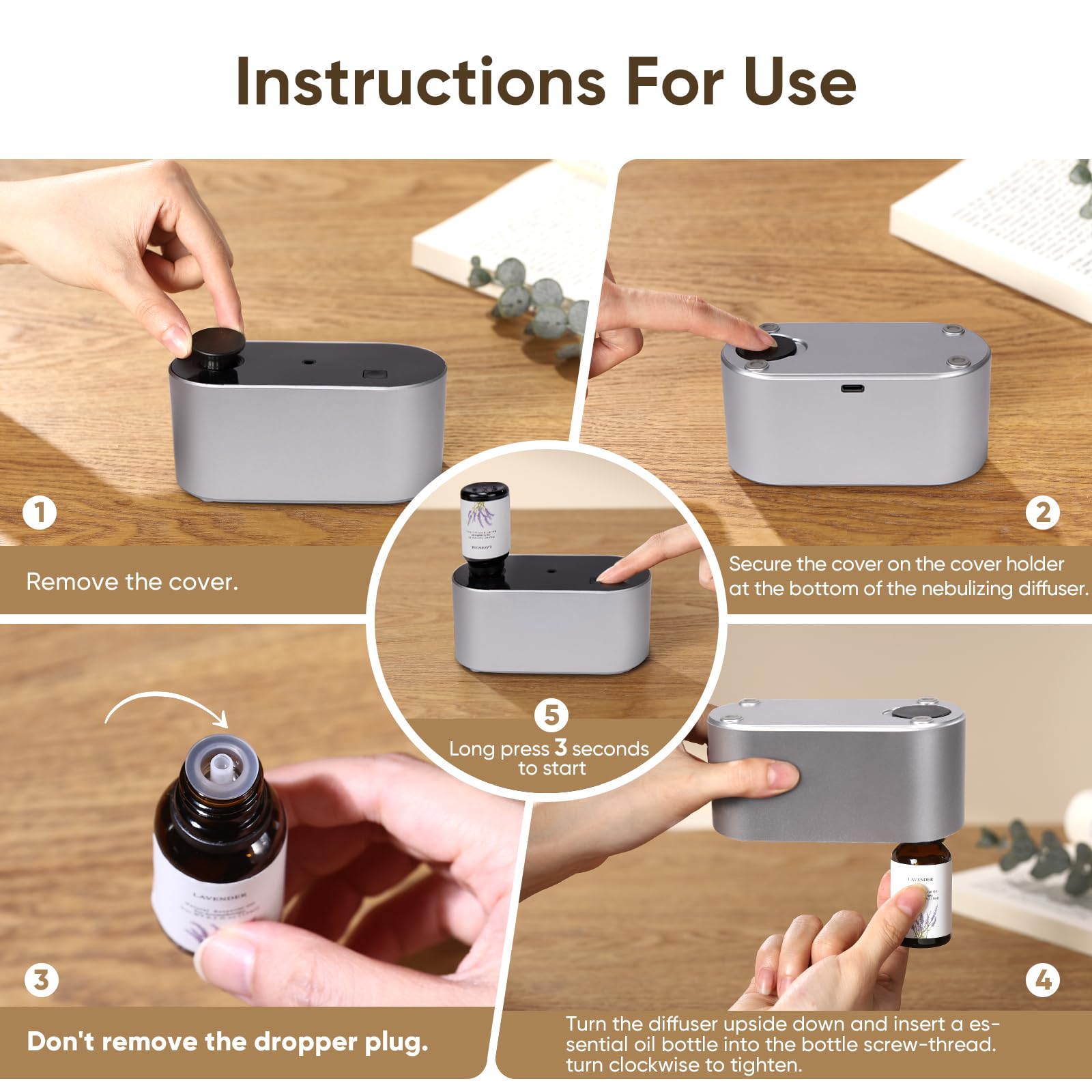 Nexalithron compact diffuser suitable for home, office, and hotels setups