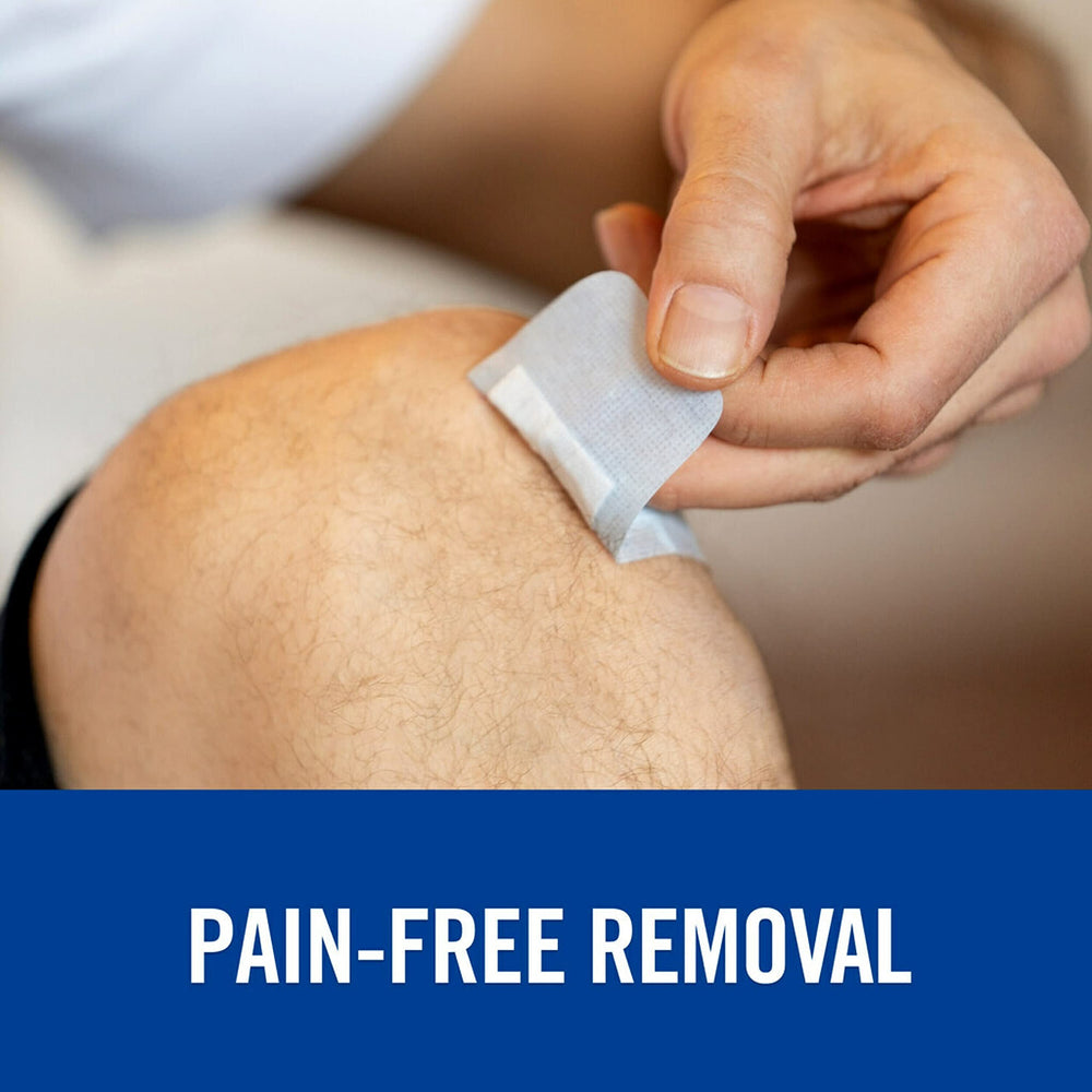 Nexcare adhesivo hipoalergénico para pieles sensibles.