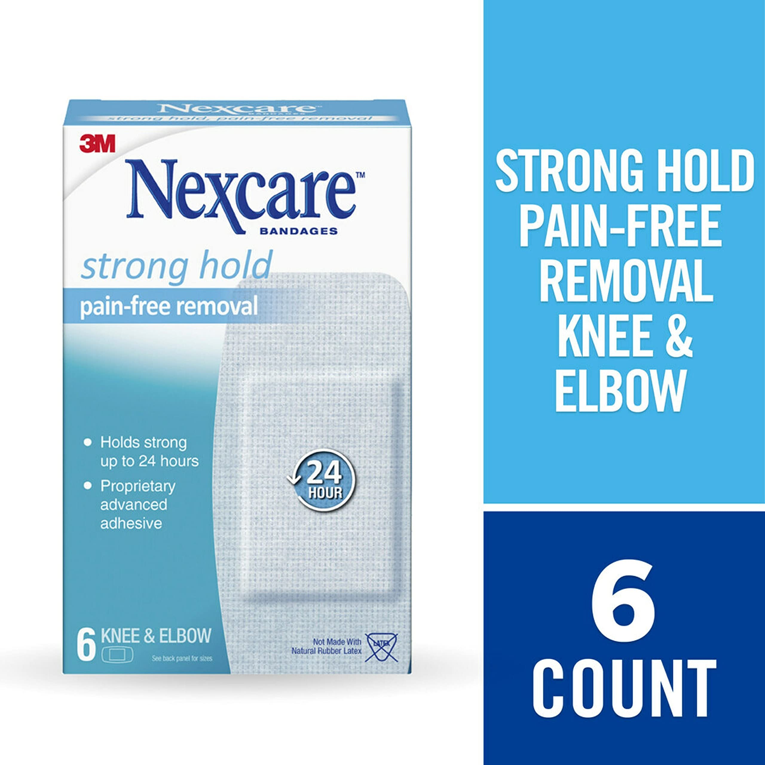Nexcare curitas con retirada sin dolor para piel sensible.