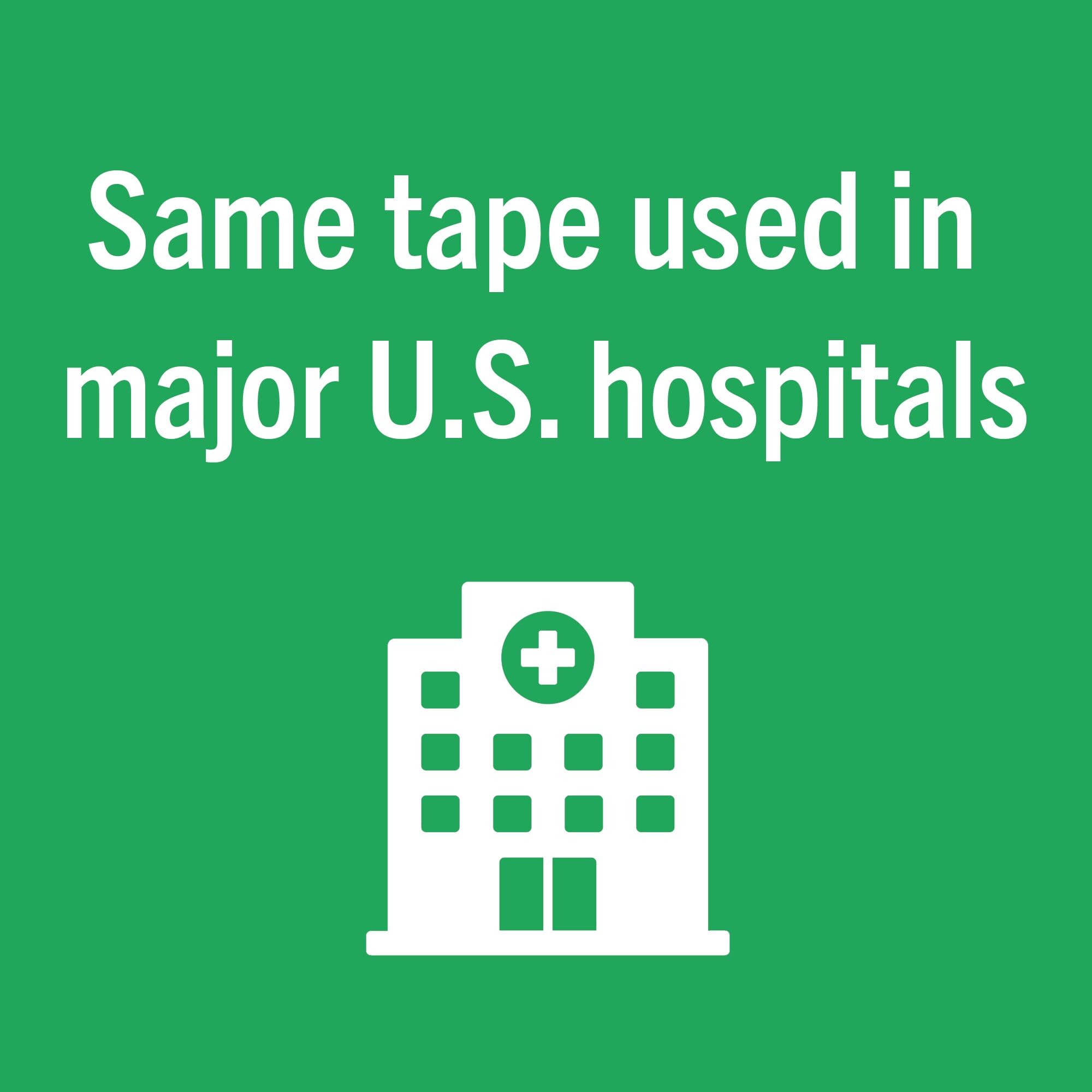 Nexcare Flexible Clear Tape is easy to tear by hand in both directions