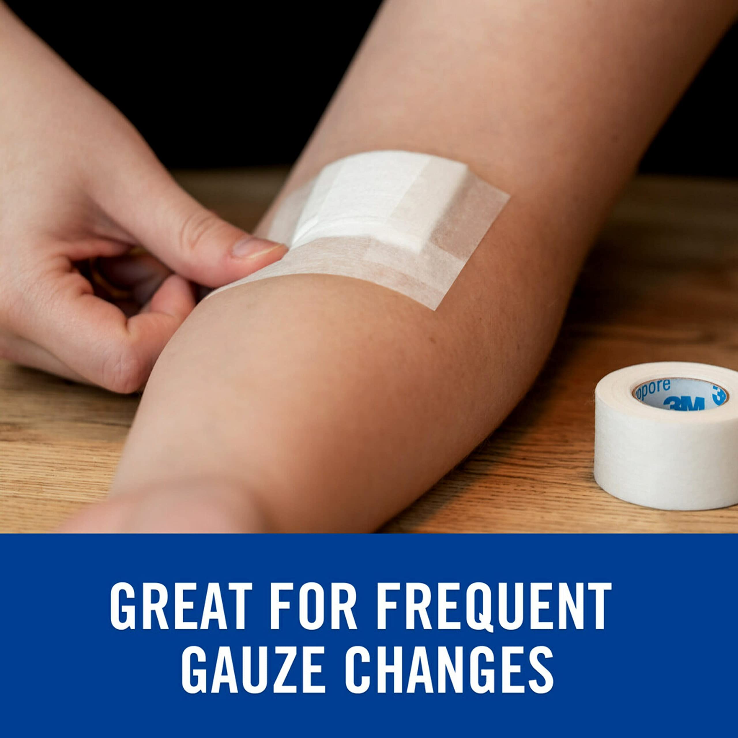 Breathable texture of Nexcare Gentle Paper Tape close-up