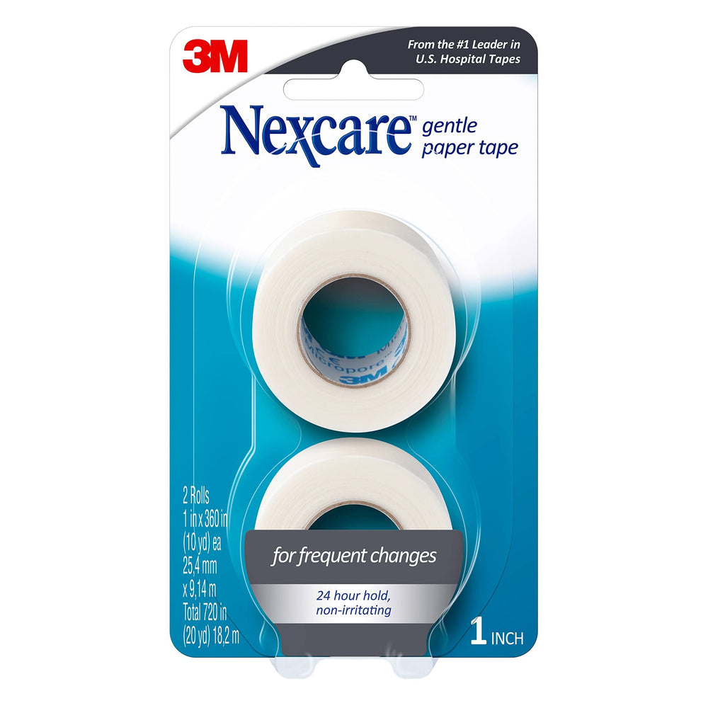 Nexcare Gentle Paper Tape conformable wrap around finger for secure fit