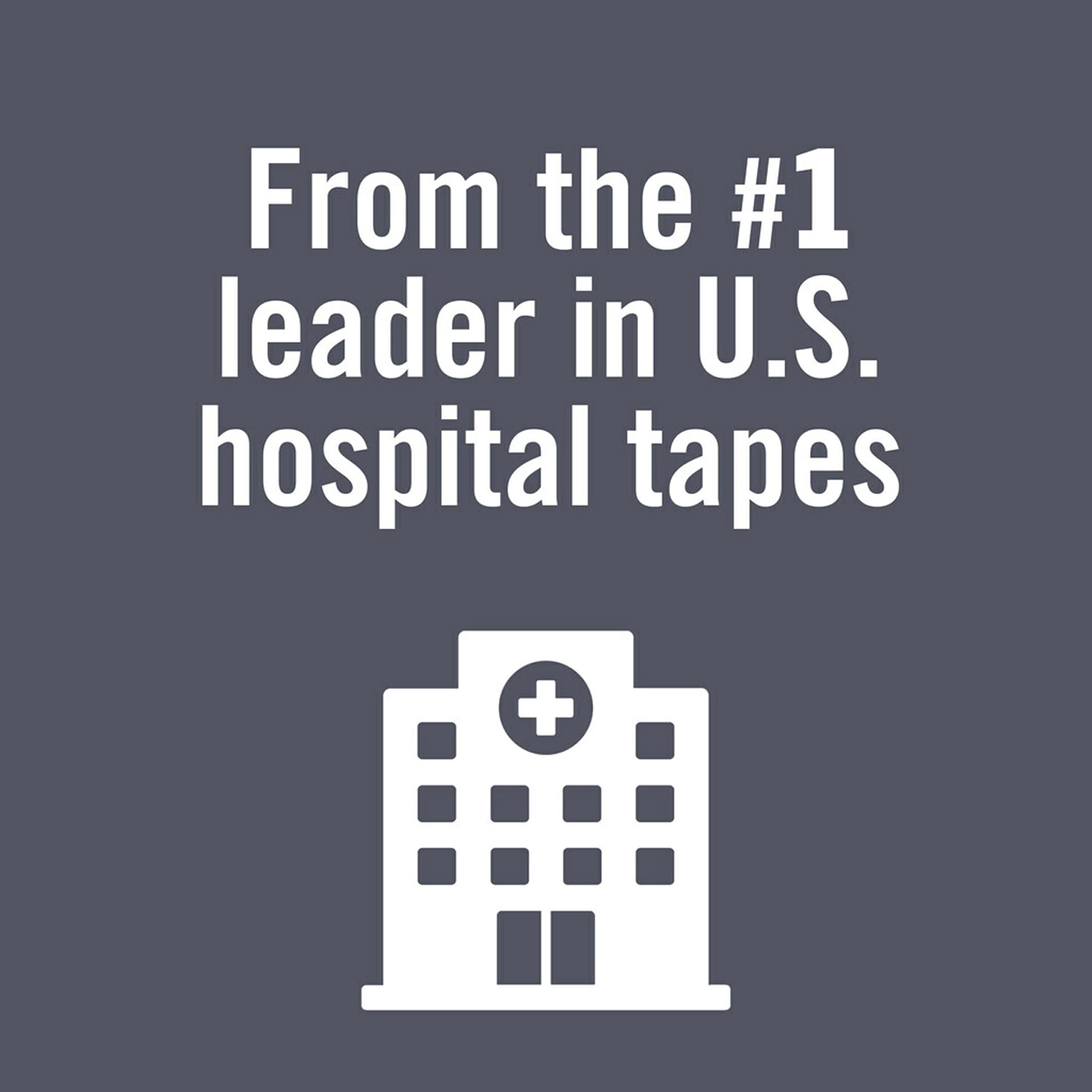 Dermatologist-tested Nexcare Gentle Paper Tape label worn on package